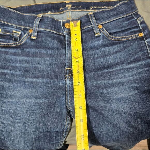 7 For All Mankind Gwenevere Skinny Jeans Dark Wash Sz 25 - Picture 14 of 15